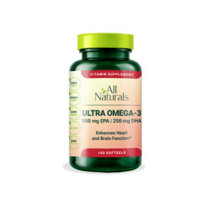 ULTRA OMEGA 3– 500mg EPA / 250mg DHA (100 Softgels)